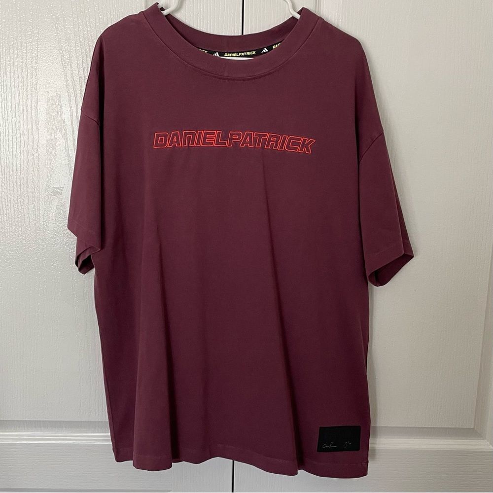 Adidas x Daniel Patrick Maroon Short Sleeve T-Shirt Men’s Sz L (FR5636)